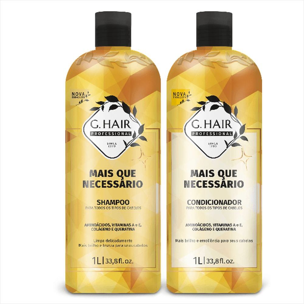 Kit+Que Necessario Shampoo E Condicionador 1000Ml Kit+Que Necessario Shampoo E Condicionador 1000Ml