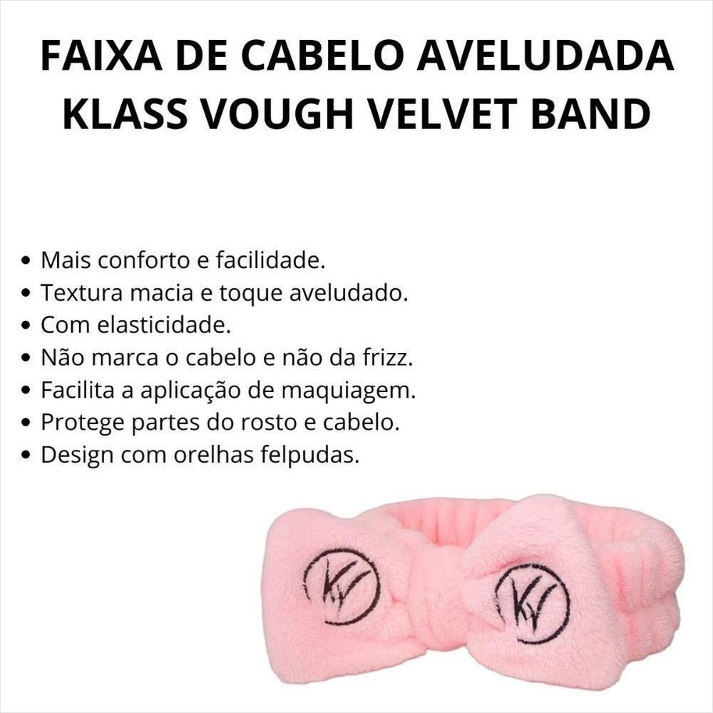 FAIXA DE CABELO AVELUDADA VELVET BAND - KLASSVOUGH FAIXA DE CABELO AVELUDADA VELVET BAND - KLASSVOUGH