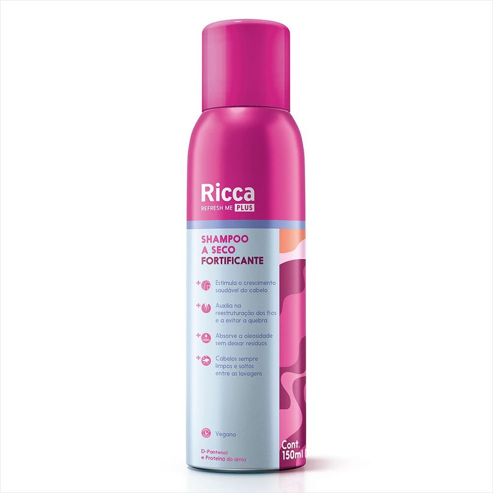 SHAMPOO A SECO FORTIFICANTE 150ML - RICCA SHAMPOO A SECO FORTIFICANTE 150ML - RICCA