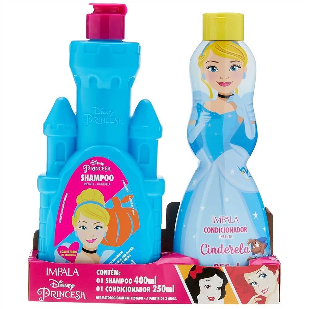 KIT PRINCESA CINDERELA SH+COND - 250ML - IMPALA KIT PRINCESA CINDERELA SH+COND - 250ML - IMPALA